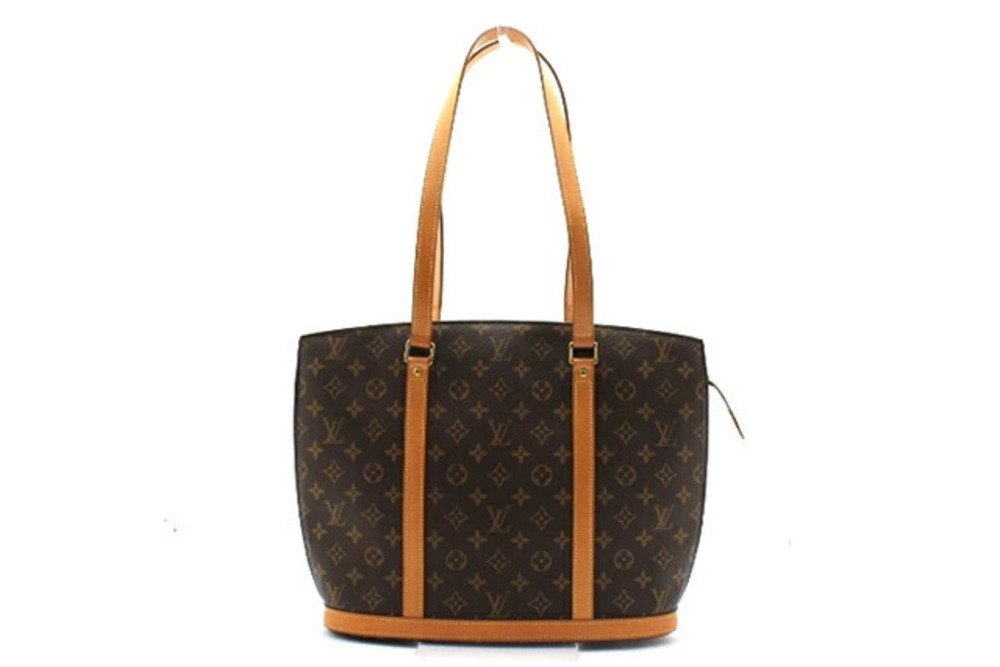 LOUIS VUITTON Babylon Tote Bag Monogram Leather Brown